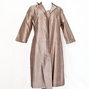 ICE Tan Silk Dress and Jacket